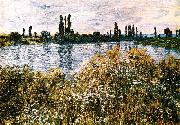 Claude Monet By the Seine near Vetheuil oil painting